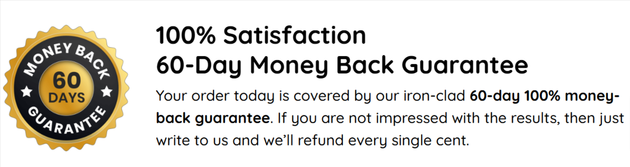 ReFirmance Money Back Guarantee